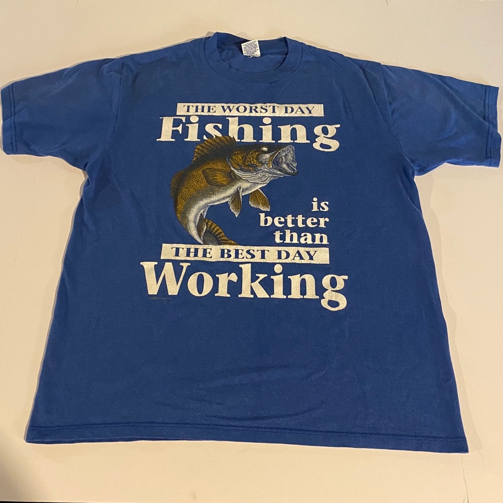 VTG Single Stitch Bass Fishing Shirt